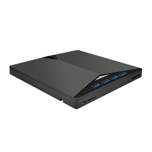 Внешний DVD-рекордер USB3.0 Type C Многофункциональный рекордер 7-в-1 CD Драйвер проигрывателя TF/SD Интерфейс для ноутб
