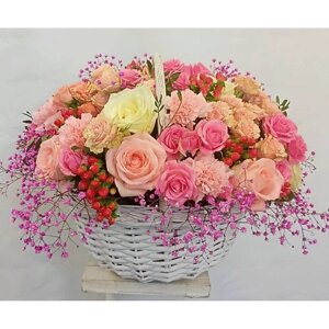 Vornikov bouquets корзина с цветами цветочный сад