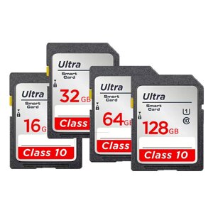Высокоскоростная карта памяти SD Mikko Class 10 32GB 64GB 128 ГБ 256 ГБ SD-карта Flash Смарт-карта для камера регистрато