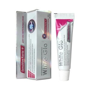 WHITE GLO Зубная паста для чувствительных зубов, отбеливающая