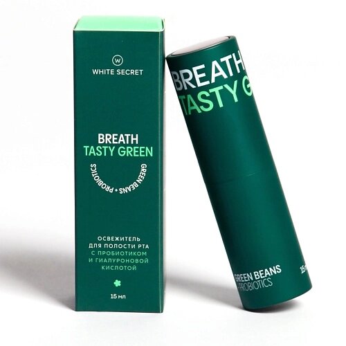 WHITE SECRET Освежитель для полости рта Breath Tasty Green 15 от компании Admi - фото 1