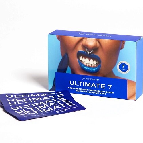 WHITE SECRET Полоски для домашнего отбеливания зубов Ultimate 7 7 от компании Admi - фото 1