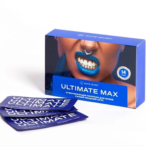 WHITE SECRET Полоски для домашнего отбеливания зубов Ultimate Max 14 от компании Admi - фото 1