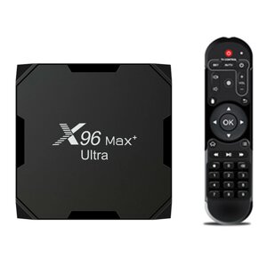 X96 Max Plus Ultra TV Коробка Android 11 Amlogic S905X4 Поддержка AV1 8K Dual Wifi BT Медиаплеер Youtube 4 ГБ 64GB