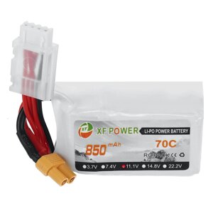 XF Power 11,1 В 850 мАч 70C 3S LiPo Батарея XT30 Штекер для RC Дрон