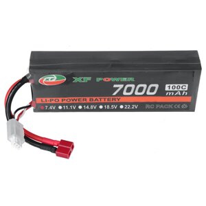 XF POWER 7.4V 7000mah 100C 2S lipo батарея разъем T deans для RC авто