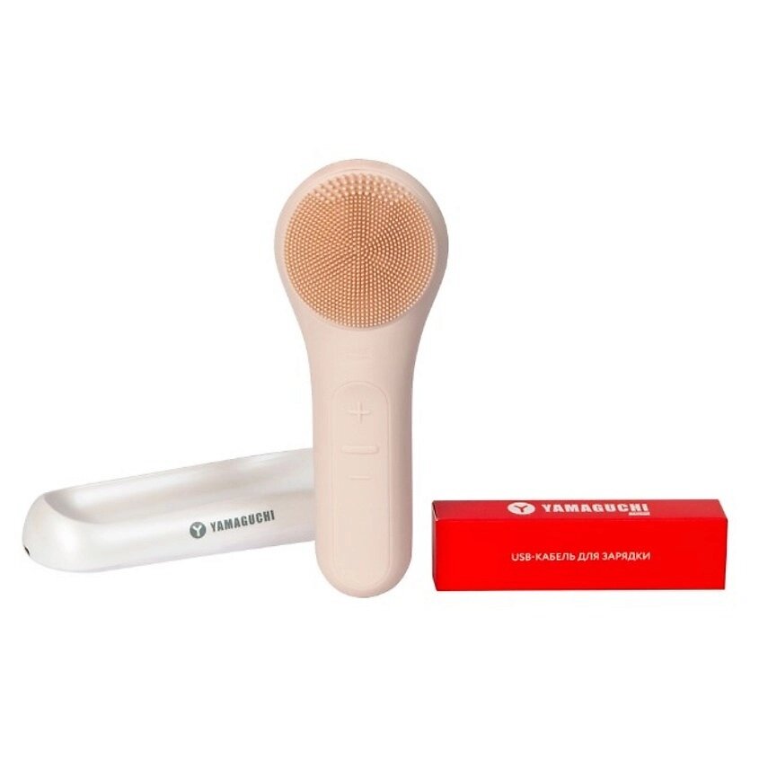 YAMAGUCHI Прибор для очищения кожи и массажа лица Silicone Cleansing Brush от компании Admi - фото 1