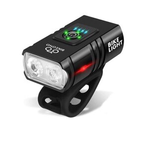 Яркий велосипедный фонарь USB-заряжаемый MTB Mountain Bicycle Front Light Bike Headlight Flashlight Cycling Scooter Lamp