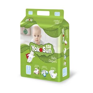 YOKOSUN Детские подгузники на липучках Eco размер S (3-6 кг) 70.0