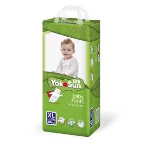 YOKOSUN Детские подгузники-трусики Eco размер XL (12-20 кг) 38.0