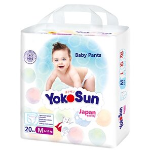 YOKOSUN Подгузники-Трусики M (6-10 кг) 20.0