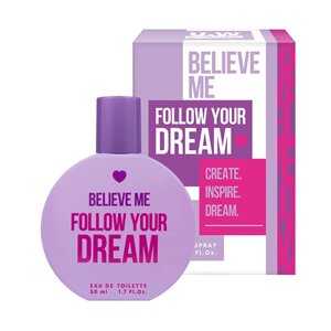 YOU & WORLD Туалетная вода женская Believe me Follow your dream Кокос и Ваниль 50.0