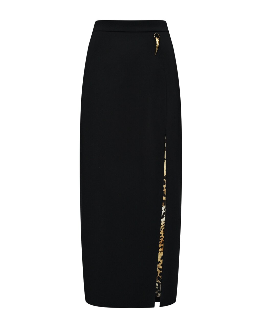 Юбка карандаш миди с разрезом, черная Roberto Cavalli от компании Admi - фото 1