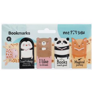 Закладки магнитные для книг, 4шт. , MESHU «Book lovers»