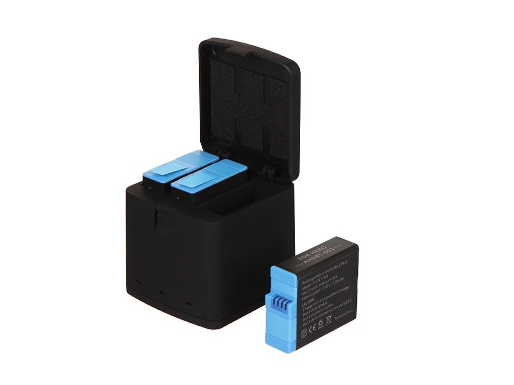 Зарядное устройство + 3 аккумулятора Lumiix GP9015 KUB для Gopro HERO 9/10 /11 от компании Admi - фото 1