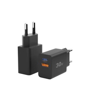 Зарядное устройство Amperin YDS-TC030-011 USB-A - USB-C 30W Black 101805