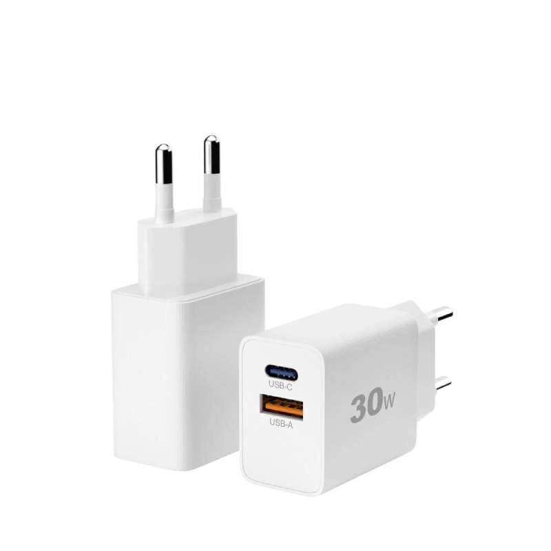 Зарядное устройство Amperin YDS-TC030-011 USB-A - USB-C 30W White 101803 от компании Admi - фото 1