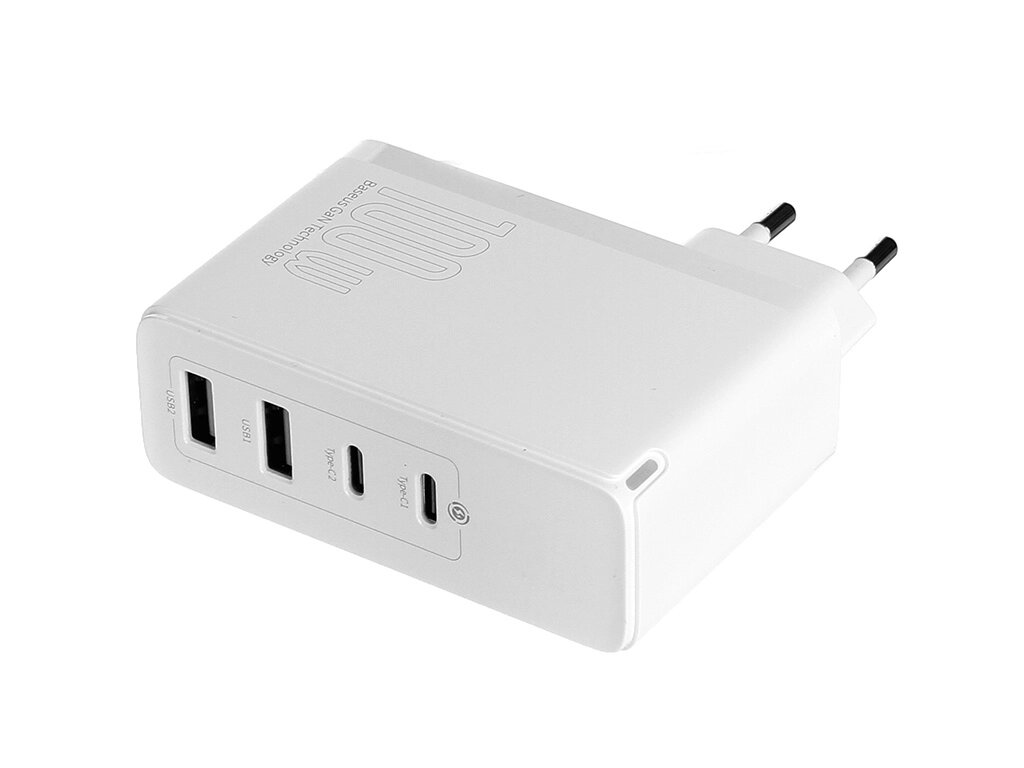 Зарядное устройство Baseus GaN2 Pro Quick Charger 2C 2U 100W EU White CCGAN2P-L02 от компании Admi - фото 1