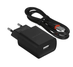 Зарядное устройство Borofone BA20A Sharp 1xUSB 2.1A + кабель MicroUSB Black 6931474702135