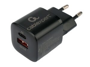 Зарядное устройство Gembird Cablexpert USB - Type-C 3А QC3.0/PD Black MP3A-PC-47