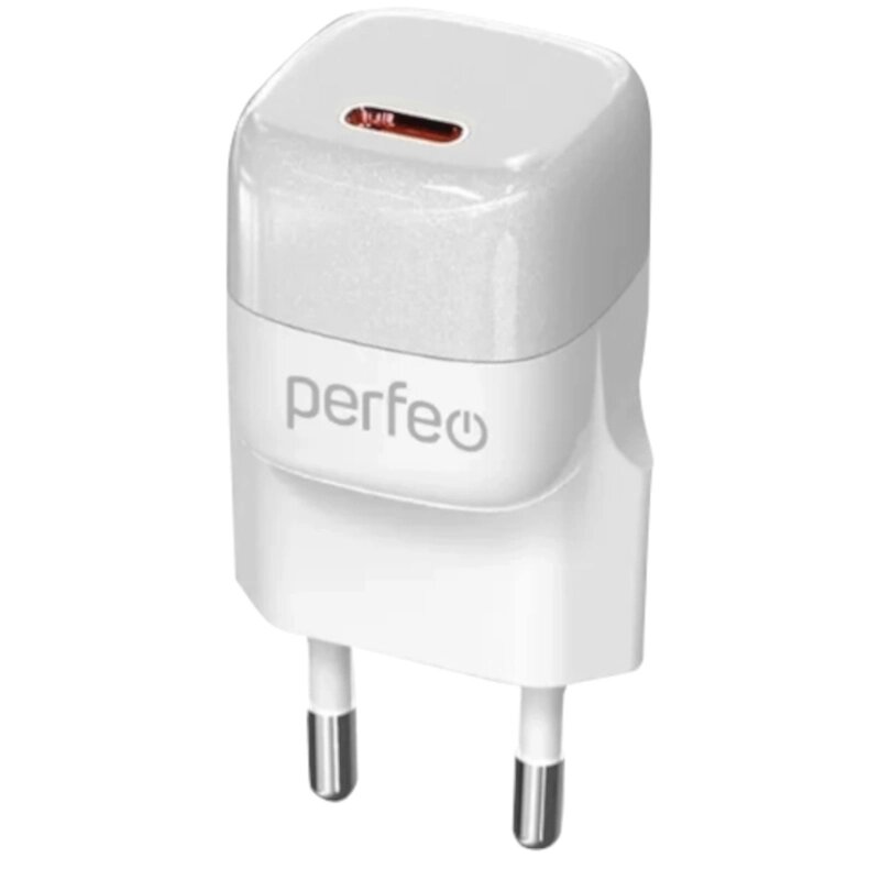 Зарядное устройство Perfeo Type-C 20W White I4651 от компании Admi - фото 1
