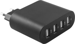 Зарядное устройство сетевое Bron 6.8А (4 USB- разъема)