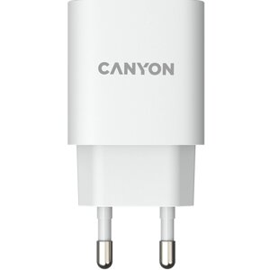 Зарядное устройство сетевое Canyon CNE-CHA20W04 USB-A/C, белый