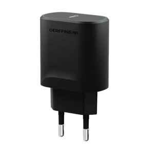 Зарядное устройство сетевое Gerffins USB-C 2,1A, черное