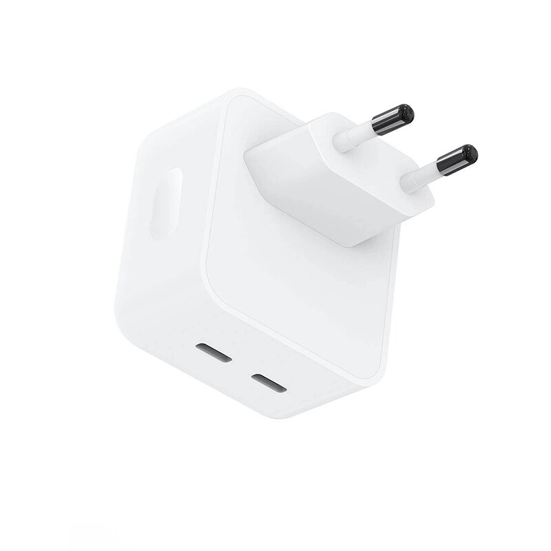 Зарядное устройство Wiwu Wi-U010 Comet 35W Dual USB-C White 6976195094541 от компании Admi - фото 1