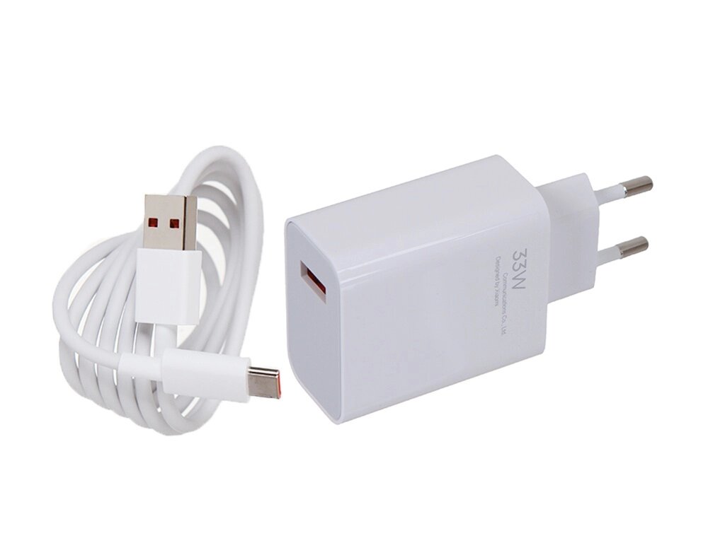 Зарядное устройство Xiaomi Charging Combo Type-A - Type-C BHR6039EU от компании Admi - фото 1