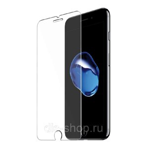 Защитное стекло для iPhone 7 Plus/8 Plus полноэкранное белое в техпаке