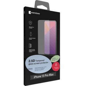 Защитное стекло Everstone для Apple iPhone 13 Pro Max 2.5D Full Glue (черная рамка)