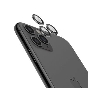 Защитное стекло на камеру для iPhone 15 Pro/15 Pro Max черное