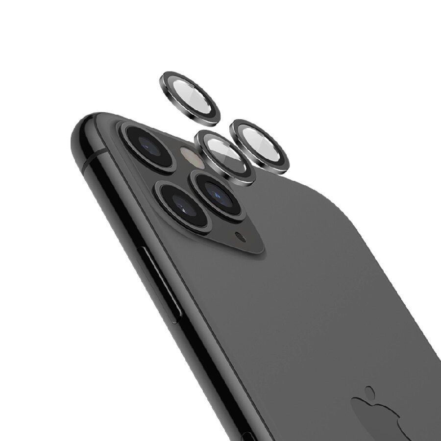 Защитное стекло на камеру для iPhone 15 Pro/15 Pro Max черное от компании Admi - фото 1