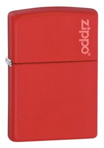 Зажигалка ZIPPO Classic, латунь с покрытием Red Matte, красный, матовая, 36х12x56 мм