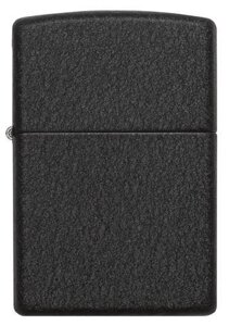 Зажигалка ZIPPO Classic с покрытием Black Crackle, латунь и сталь, чёрная, матовая, 36x12x56 мм