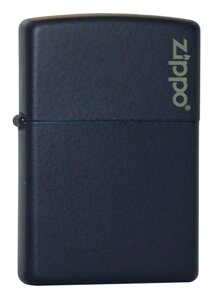 Зажигалка ZIPPO Classic с покрытием Navy Matte, латунь/сталь, синяя, матовая с лого, 36x12x56 мм