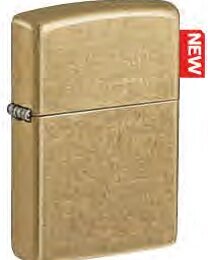 Зажигалка ZIPPO Classic с покрытием Street Brass, латунь/сталь, золотистая