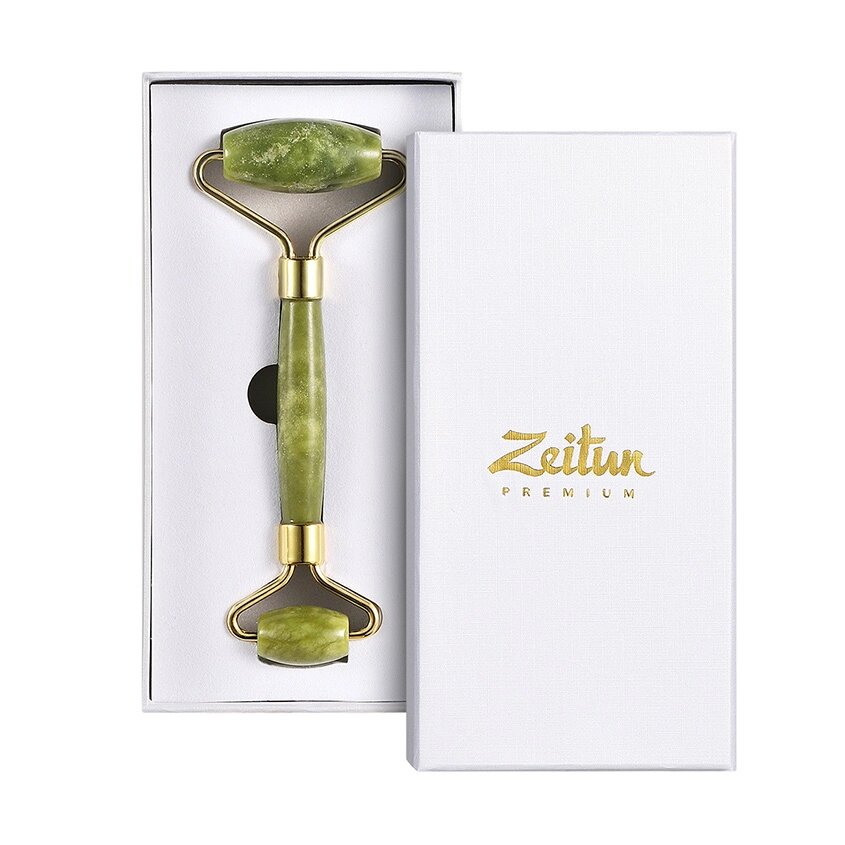 ZEITUN Нефритовый массажёр для лица Jade Massage Roller от компании Admi - фото 1