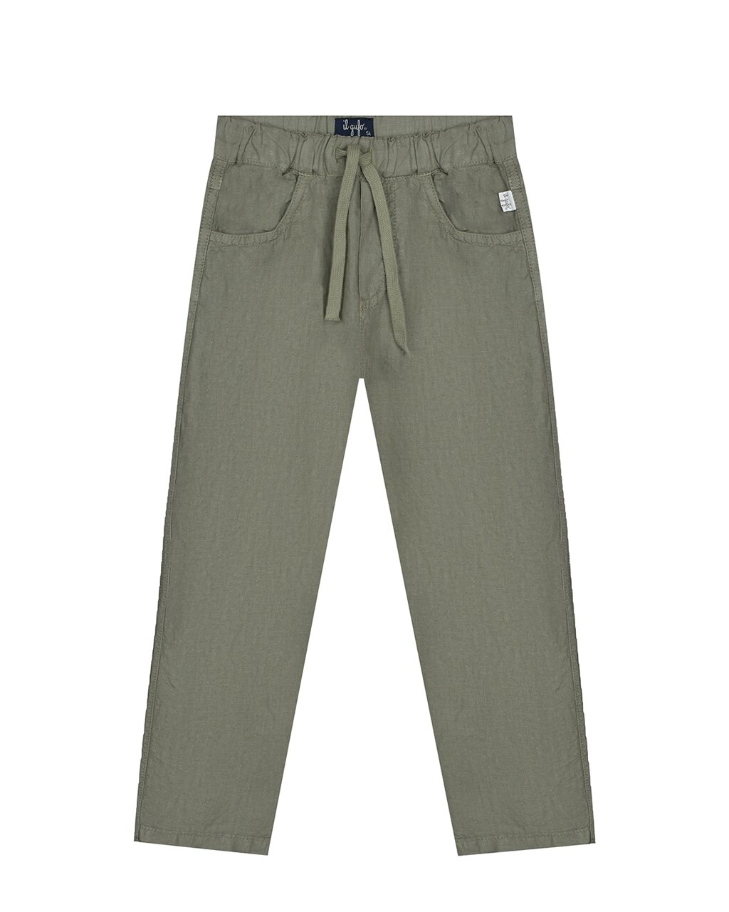 Зеленые льняные брюки IL Gufo от компании Admi - фото 1
