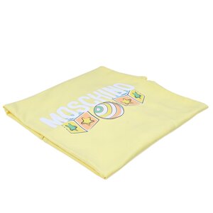Желтое одеяло с принтом мишки и игрушки, 74x68 см Moschino