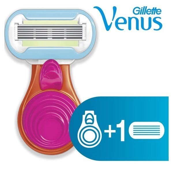 Женская бритва Gillette Venus (Жиллетт Винус) Snap Embrace + Сменная кассета 1 шт. от компании Admi - фото 1