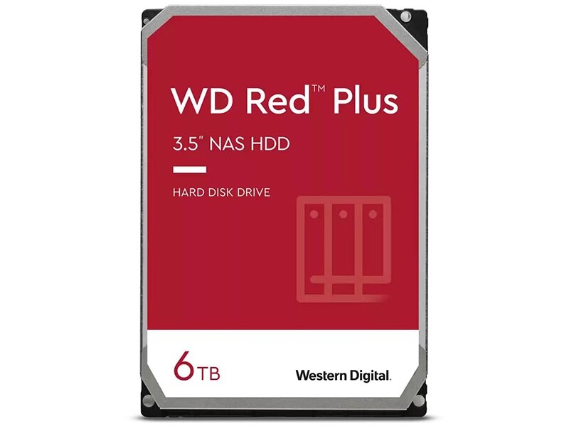 Жесткий диск Western Digital WD Red Plus 6Tb WD60EFZX от компании Admi - фото 1