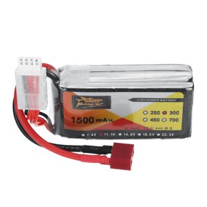 ZOP power 11,1 в 1500 мач 30C 3S lipo батарея T plug для RC авто