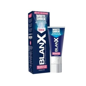 Зубная паста интенсивное действие со светодиодной крышкой White Shock Blanx/Бланкс 50мл