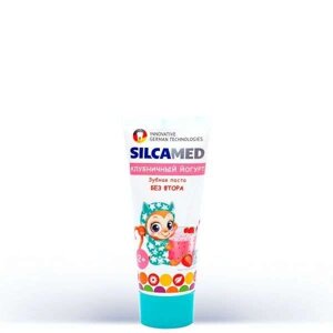 Зубная паста клубничный йогурт Silcamed/Силкамед 65мл