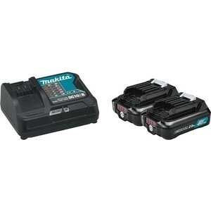 Аккумулятор и зарядное устройство Makita DC10SB+BL1021B, 12В, 2Ач, Li-ion (197658-5)