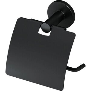 Держатель туалетной бумаги Am. Pm X-Joy с крышкой, черный (A85A341422)