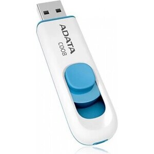 Флеш диск A-DATA 64gb classic AC008 AC008-64G-RWE USB2.0 синий/белый