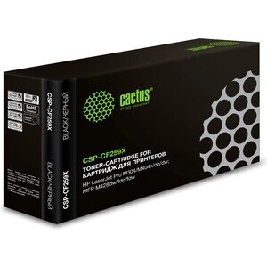 Картридж Cactus CSP-CF259X (есть ограничения по прошивке) black 10000стр.) для HP LaserJet M304/M404/MFP M428)(CSP-CF259X)